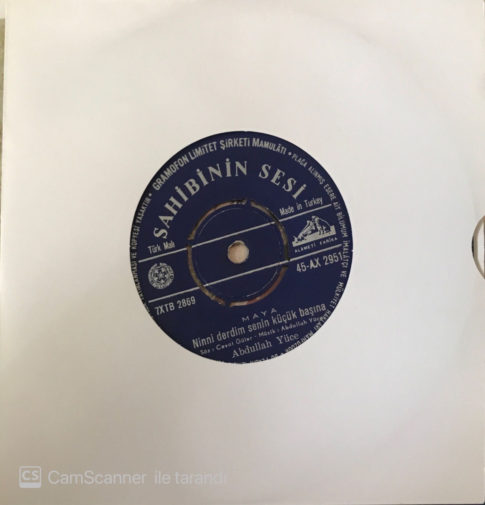 Abdullah Yüce - Ninni Derdim Senin Küçük Başına 45lik