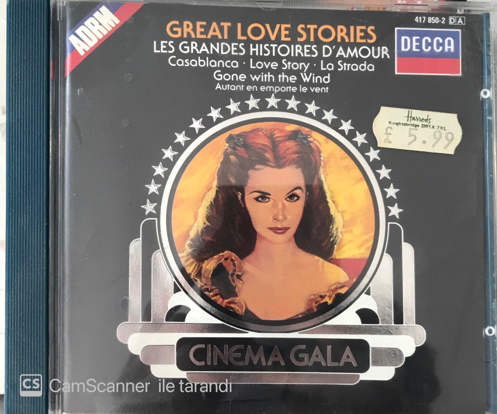 Great Love Stories - Cinema Gala CD