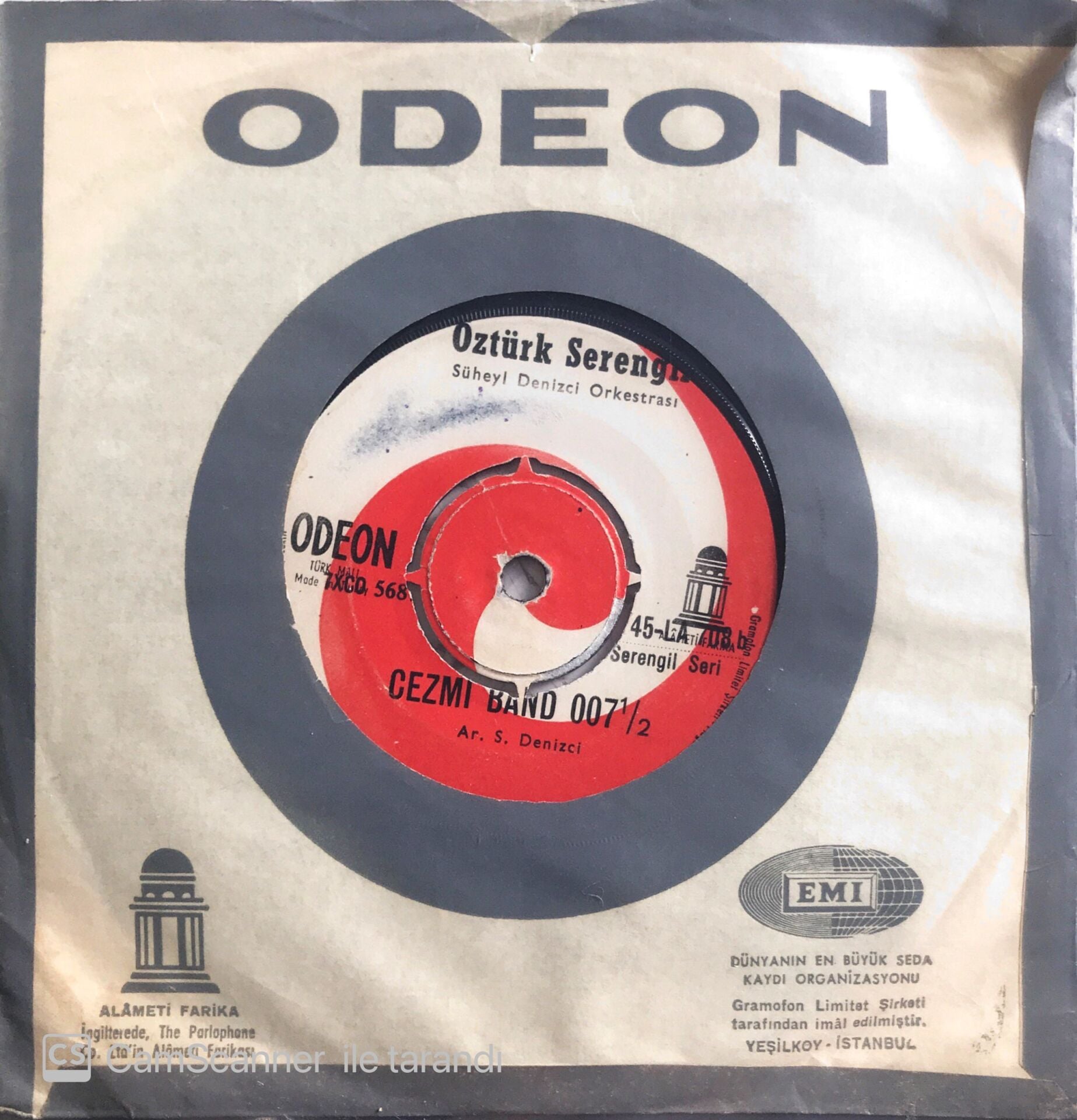 Öztürk Serengil - Cezmi Band 007/Tak Tak Tiki Tik Tak - 45'lik