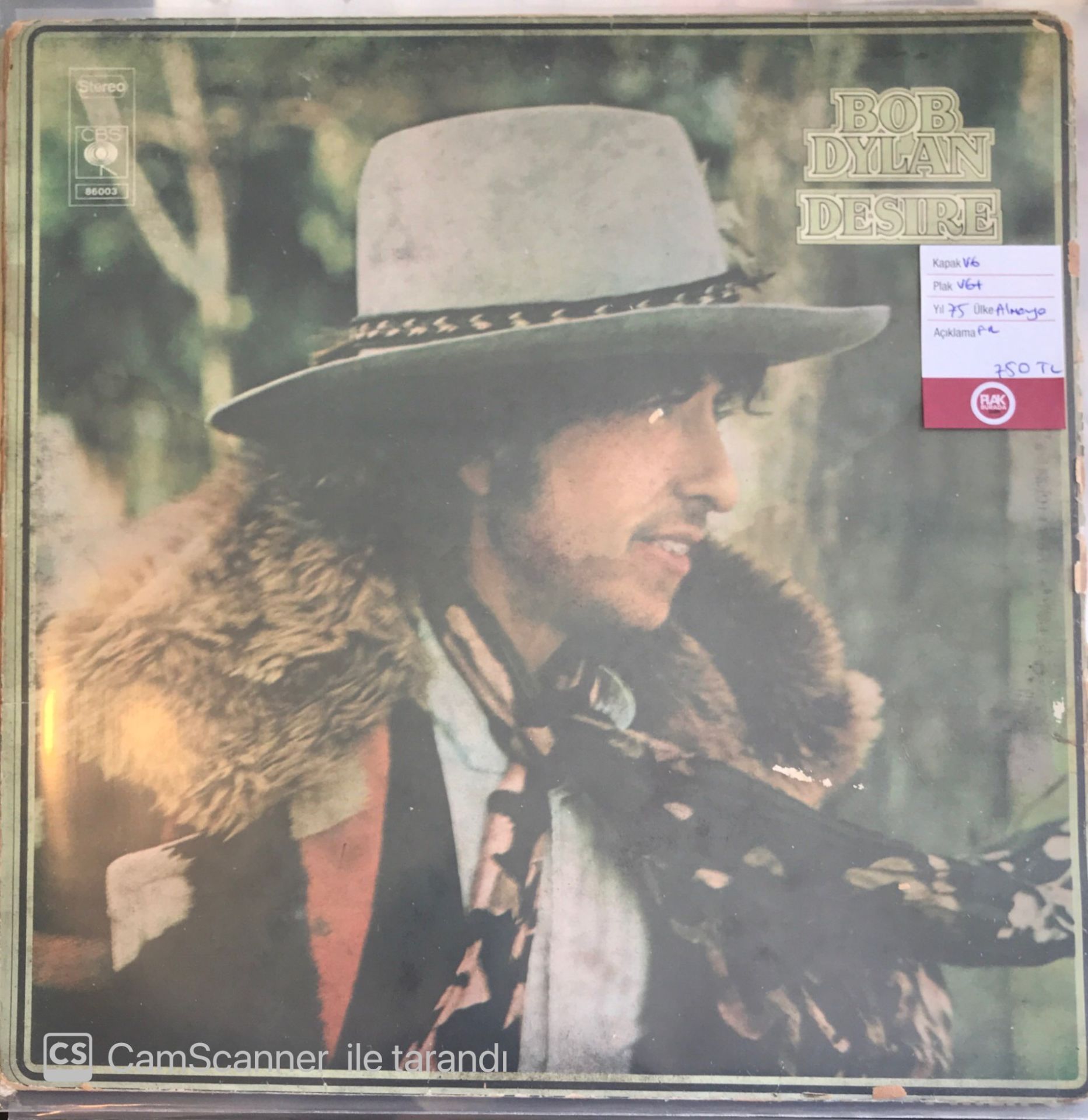 Bob Dylan - Desire LP