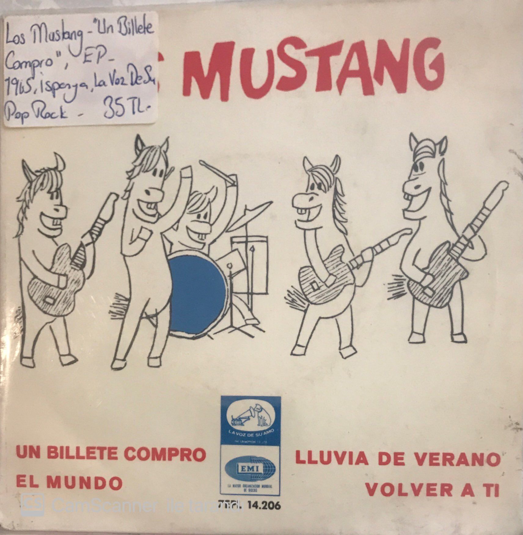Los Mustang Un Billete Compro 45lik