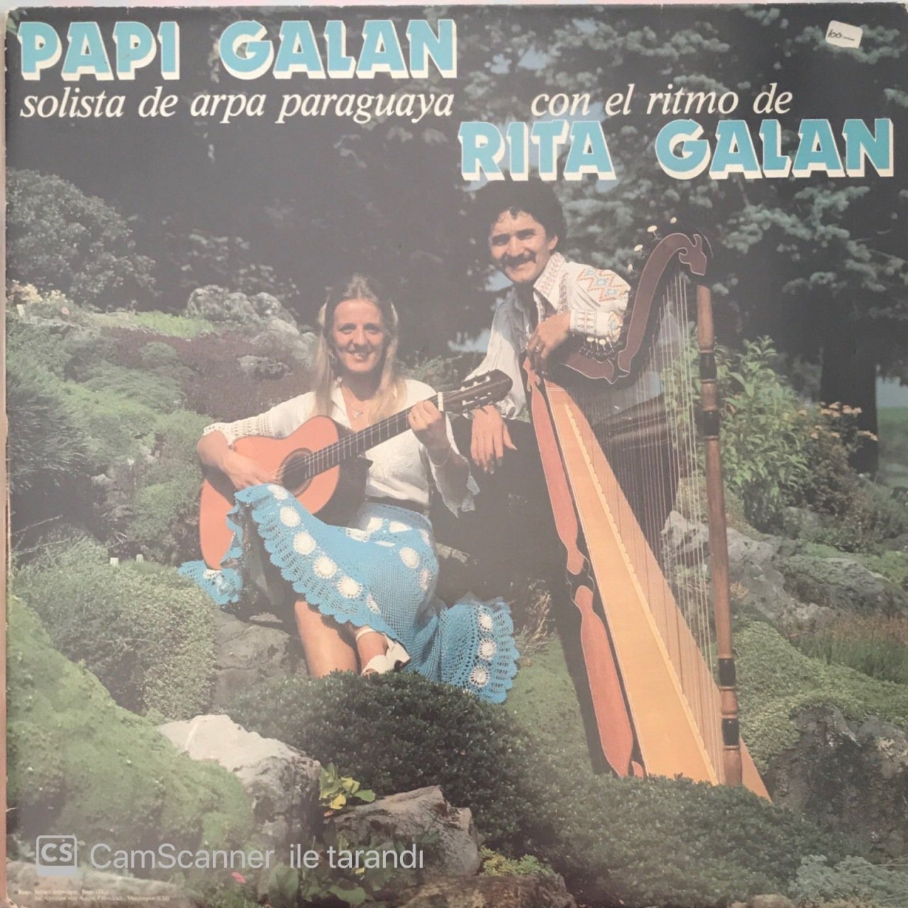 Papi Galan Solista De Arpa Paraguaya Con El Ritmo De Rita Galan LP