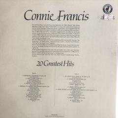 Connie Francis 20 Greatest Hits  LP