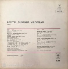 Recital Susanna Mildonian Trois Siecles De Harpe En Europe LP