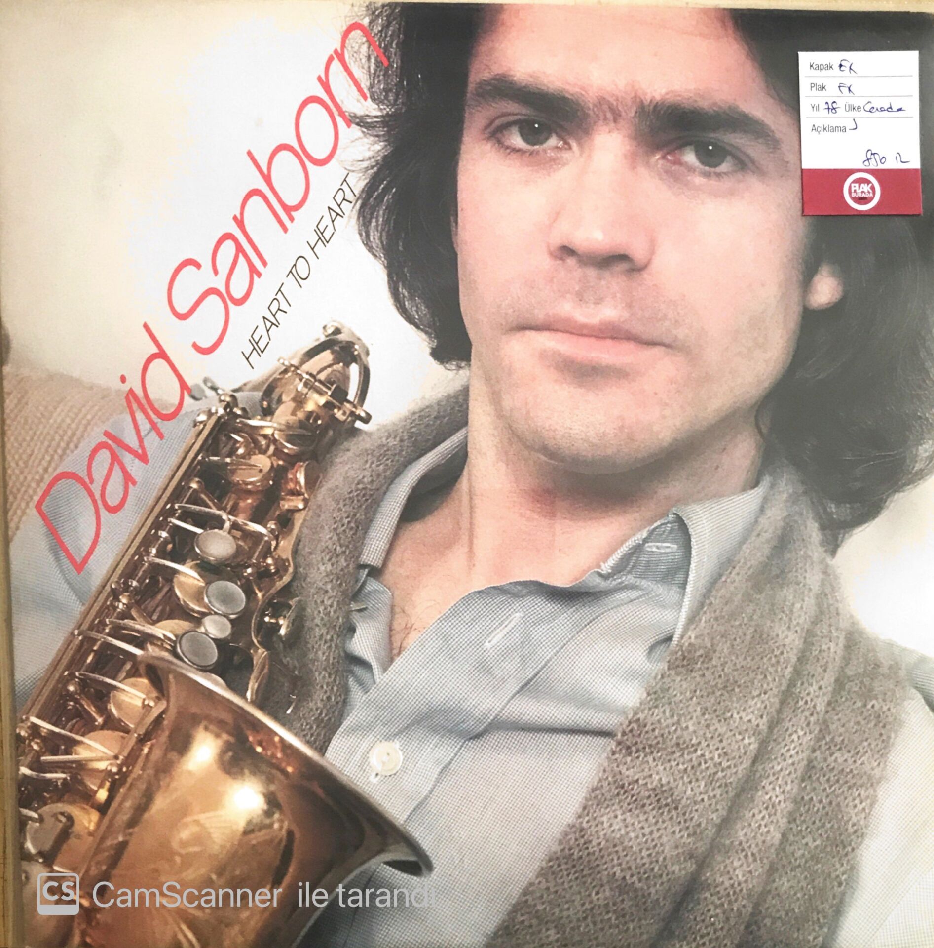 David Sanborn - Heart To Heart - LP