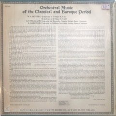 Orchestral Music Of The Classical And Baroque Period LP