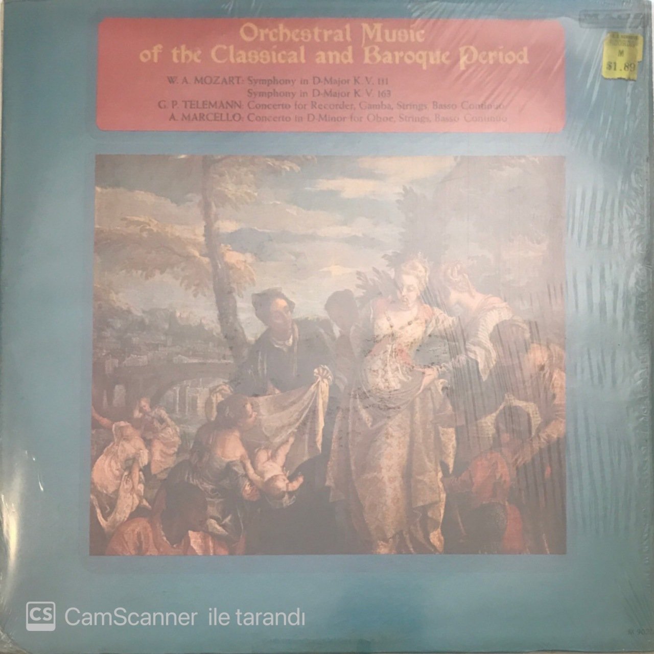 Orchestral Music Of The Classical And Baroque Period LP