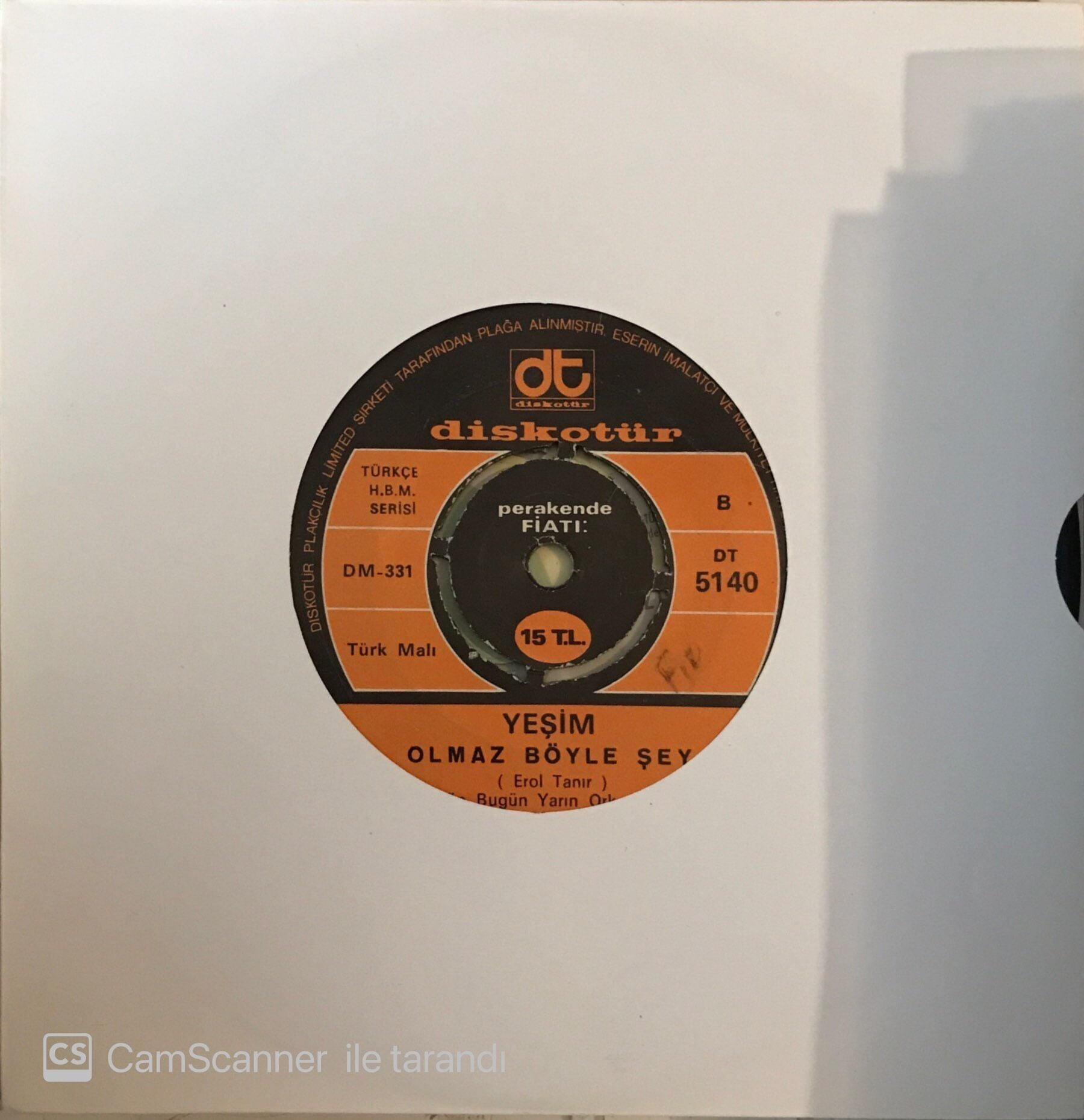 Yeşim - Olmaz Böyle Şey 45lik