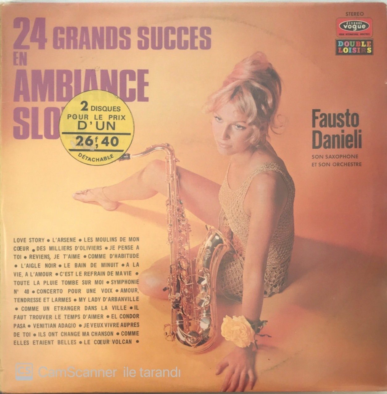 24 Grands Succes En Ambiance Slow Double LP