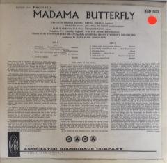Puccini Madama Butterfly LP