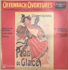 Offenbach Overtures Jean Martinon Conducting The London Philharmonic Orchestra LP