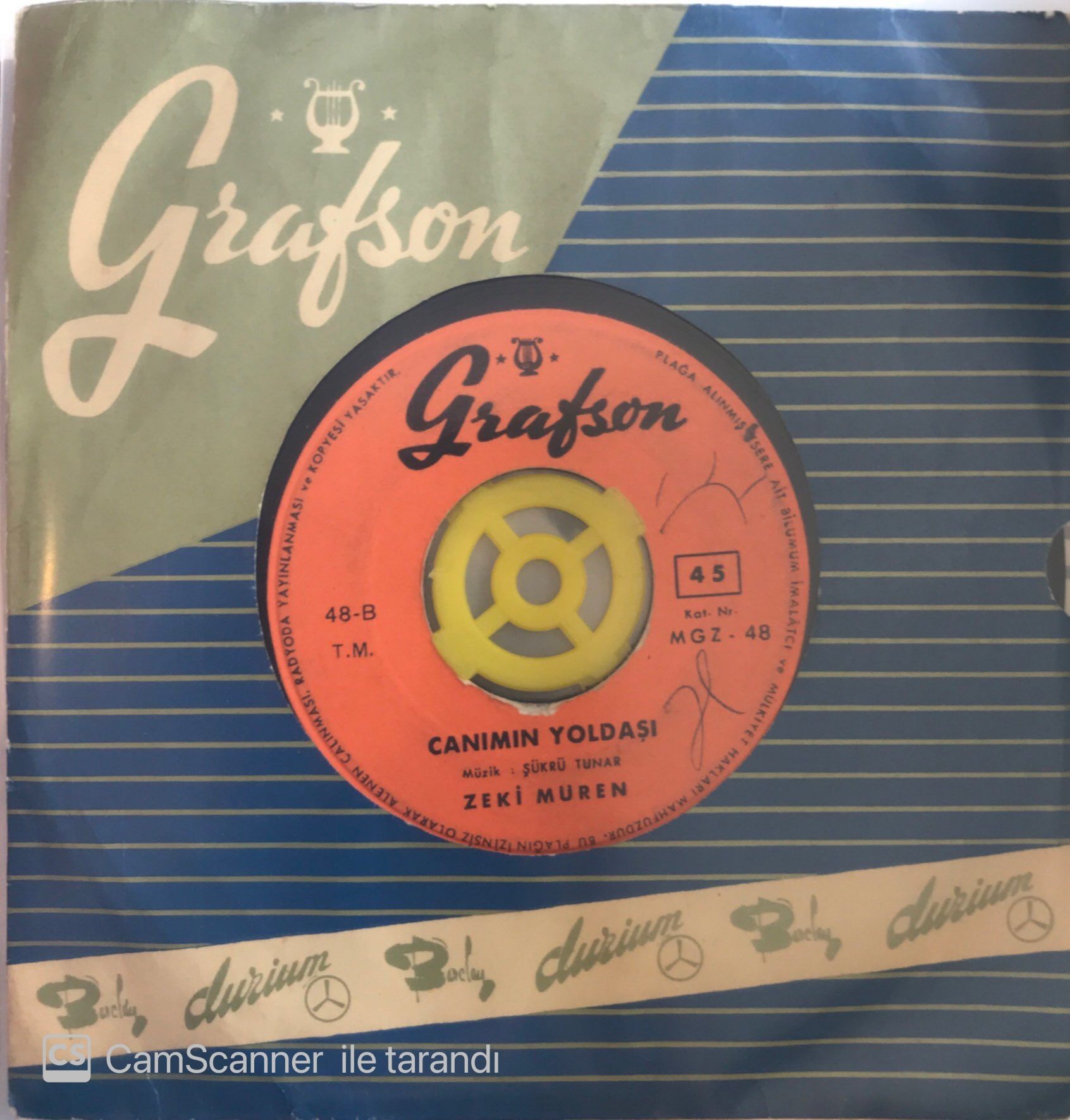 Zeki Müren - Canımın Yoldaşı 45lik