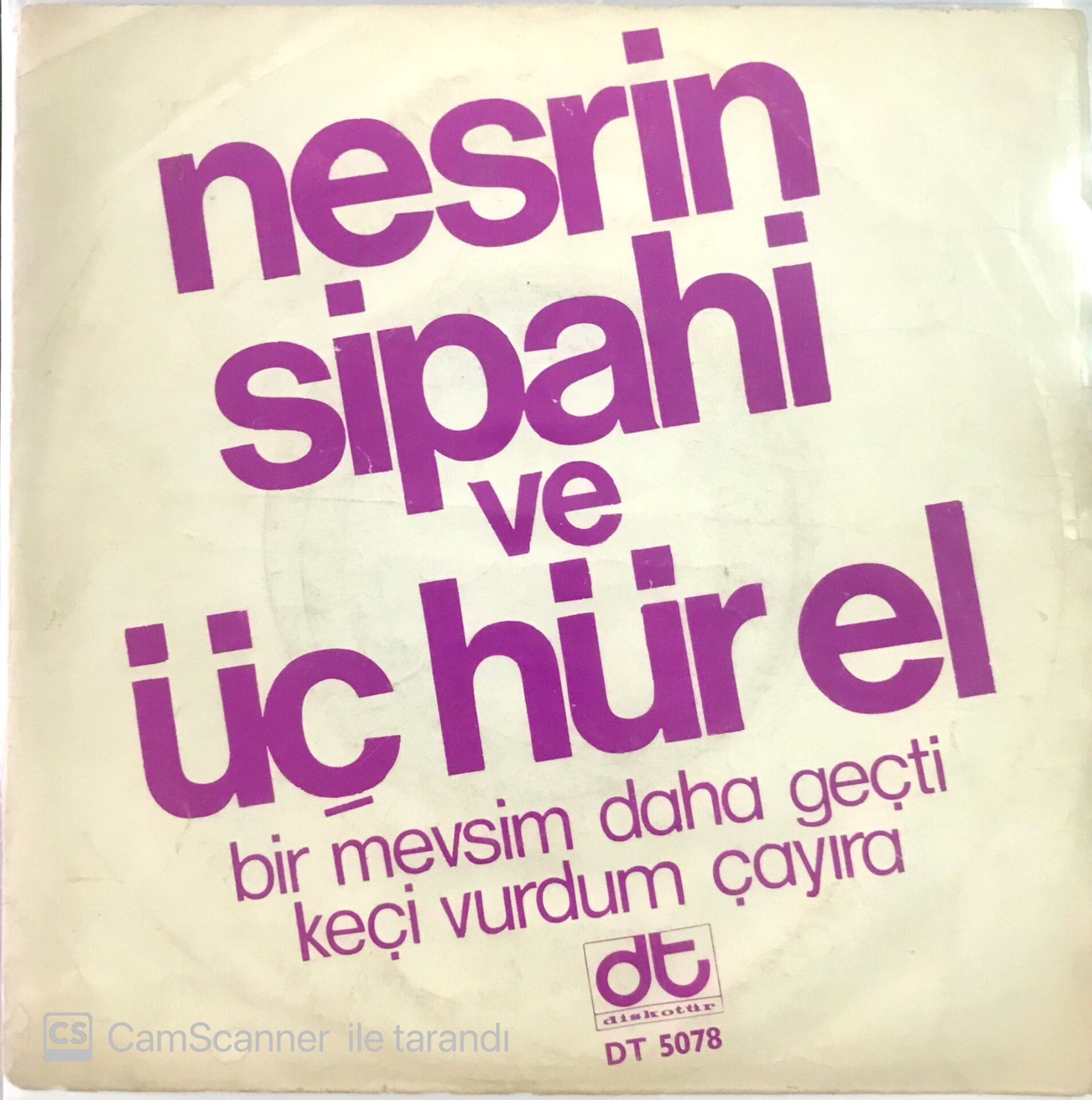 Nesrin Sipahi - Üç Hürel Keçi Vurdum Çayıra 45lik
