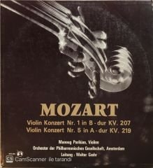 Mozart Violin Konzert Nr. 1 In B Dur KV. 207 Violin Konzert Nr. 5 In A Dur KV. 219 LP
