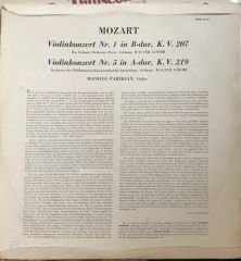 Mozart Violin Konzert Nr. 1 In B Dur KV. 207 Violin Konzert Nr. 5 In A Dur KV. 219 LP