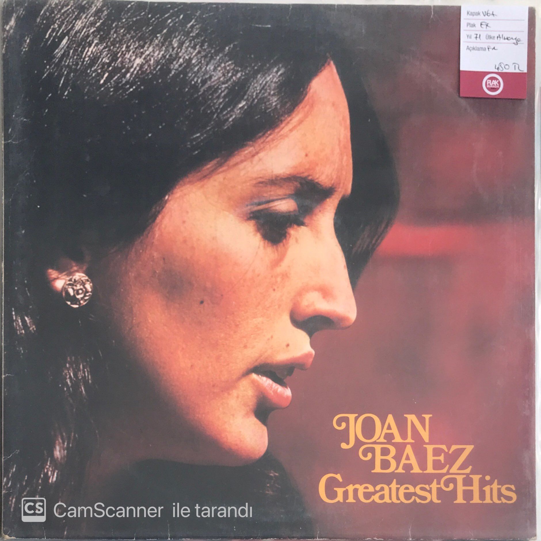 Joan Baez - Greatest Hits LP