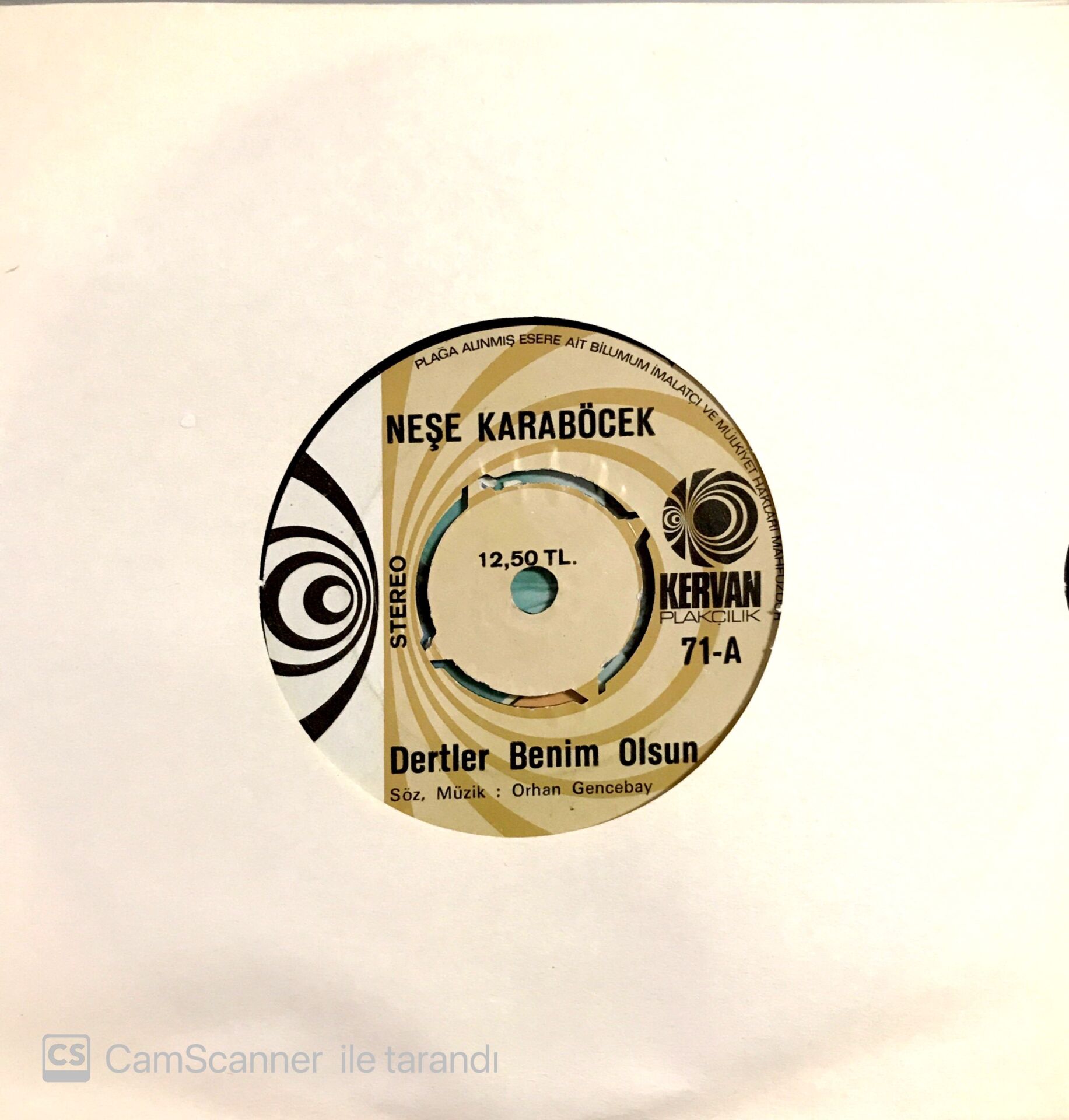 Neşe Karaböcek Dertler Benim Olsun 45lik