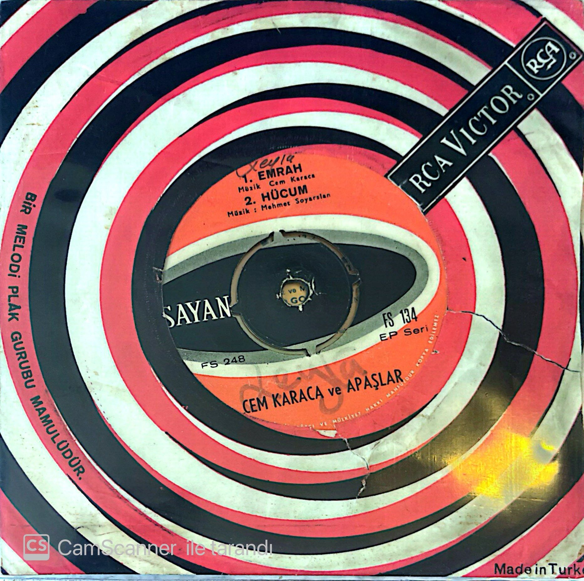 Cem Karaca Ve Apaşlar Karacaoğlan EP 45lik