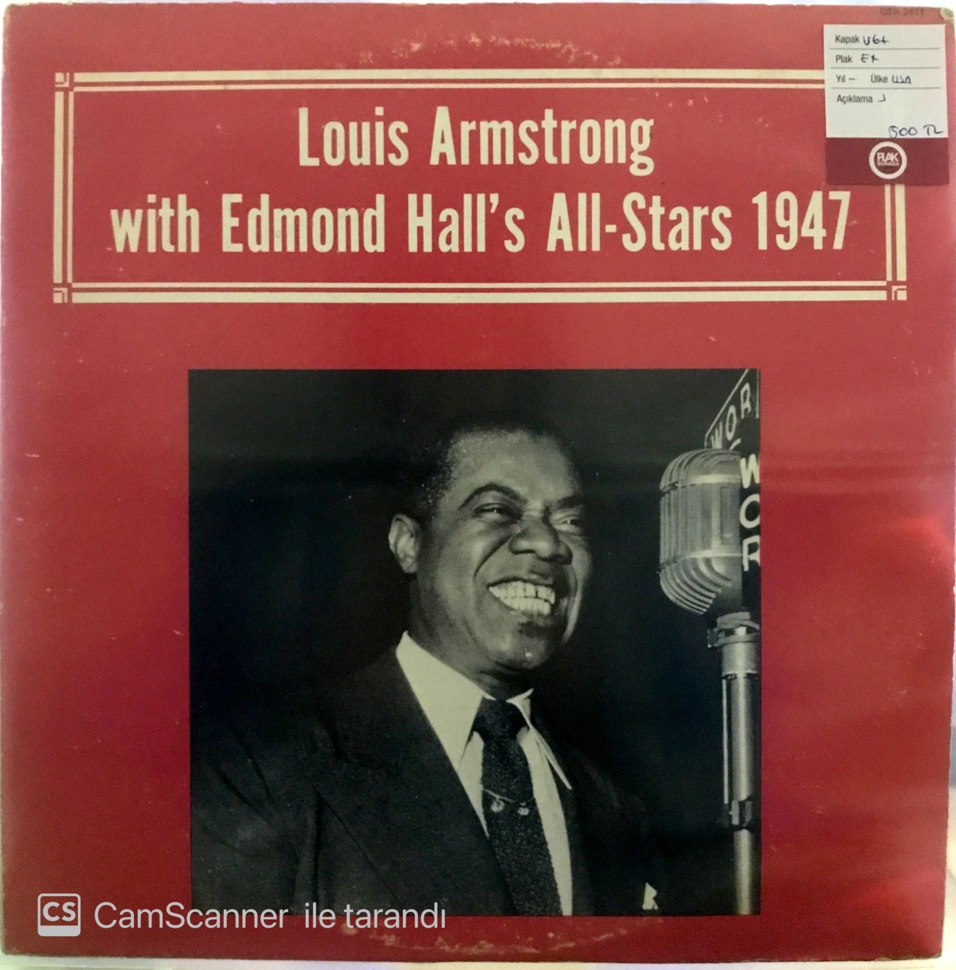 Louis Armstrong with Edmond Hall's All-Stars LP