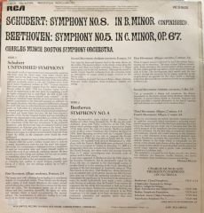 Beethoven Fifth Symphony Schubert: Unfinished Symphony LP