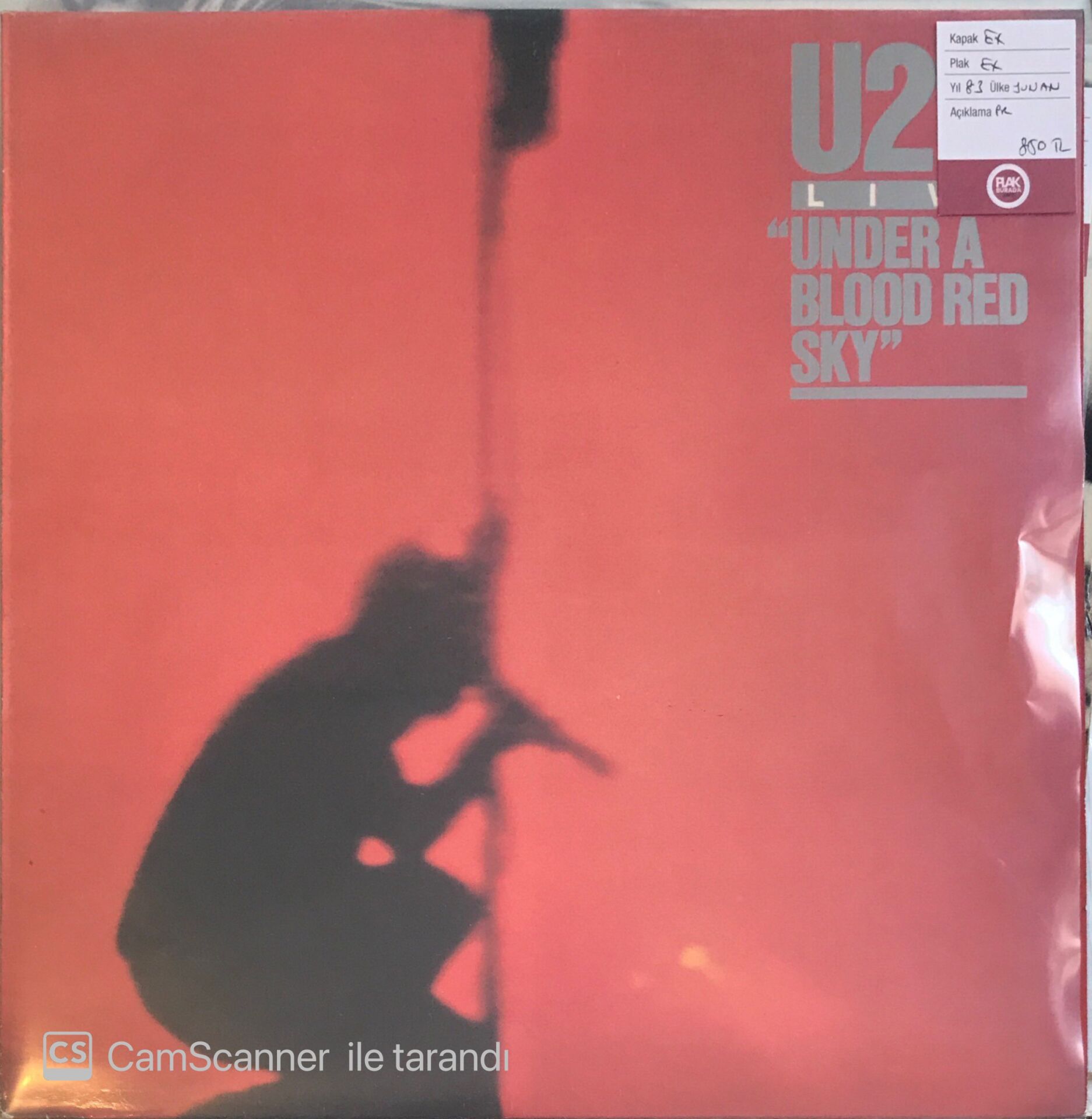 U2 - Live Under A Blood Red Sky LP
