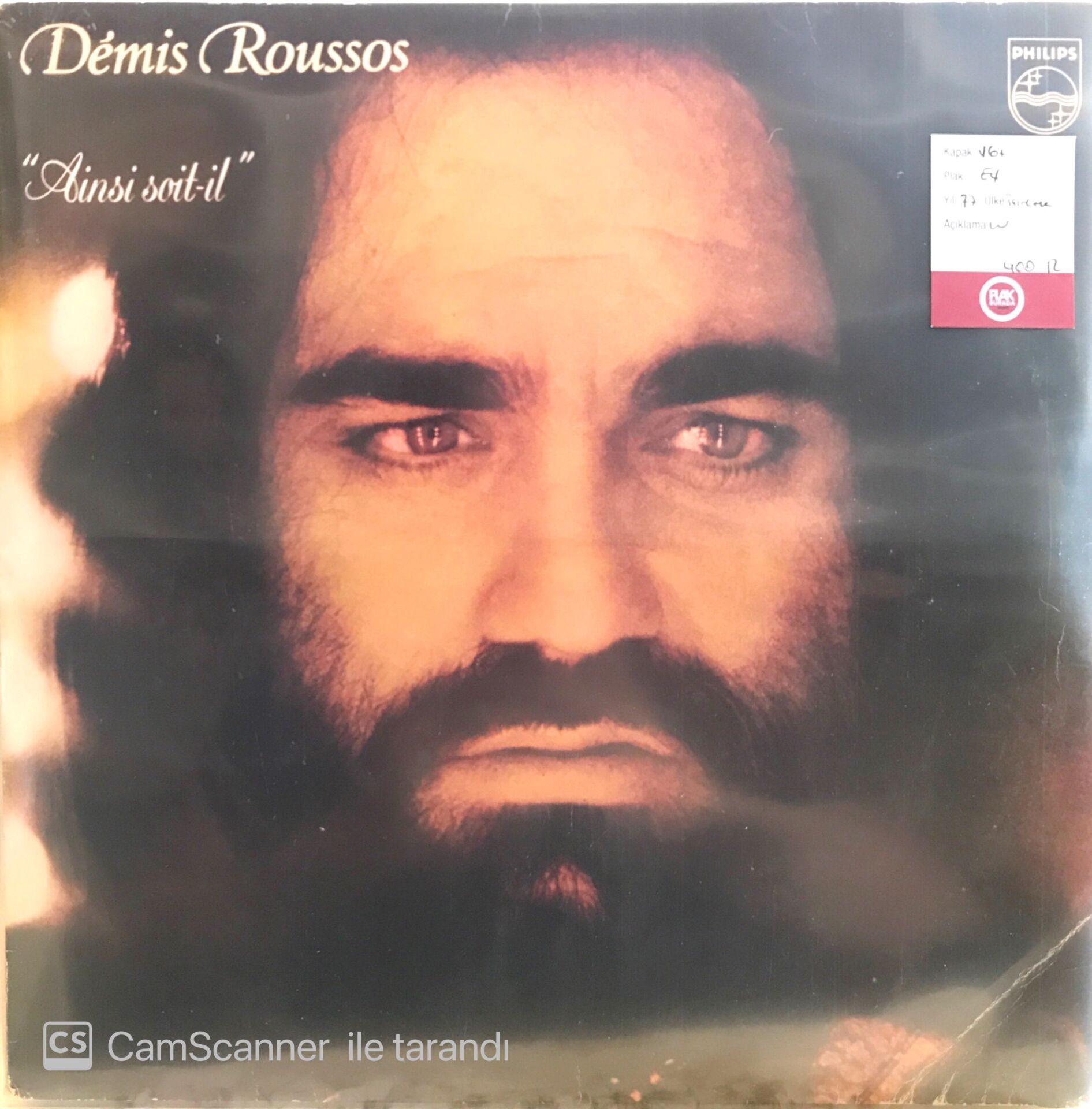 Demis Roussos Ainsi Soit Il  LP