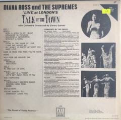 Diana Ross and The Supremes Live At London's Talk Of The Town LP