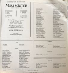 Beethoven Missa Solemnis Double LP