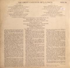 The Great Cantatas of Johann Sebastian Bach LP