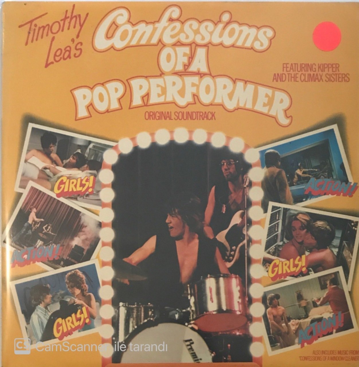 Timothy Lea's Confessions Of A Pop Performer Original Soundtrack LP