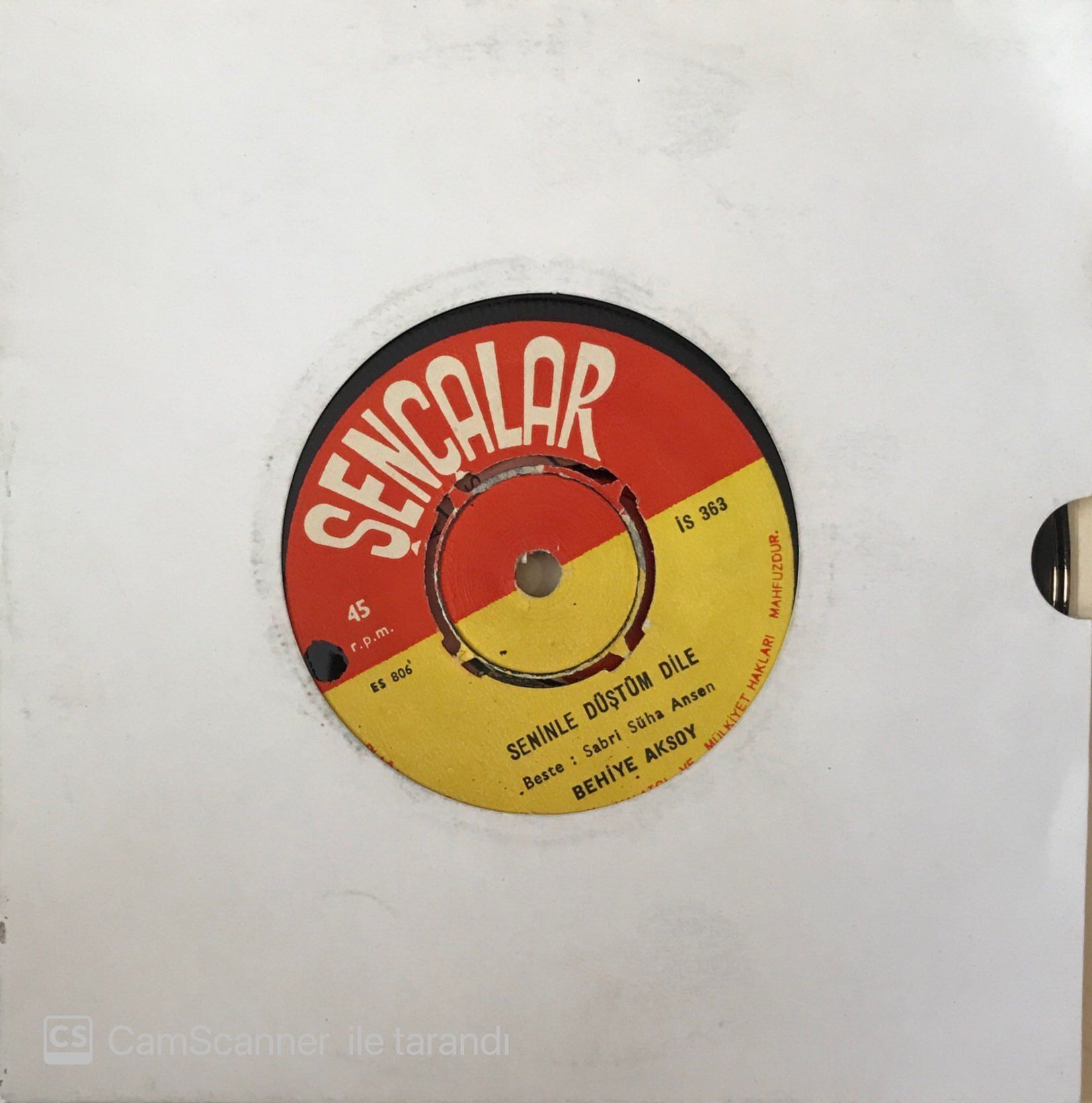 Behiye Aksoy - Seninle Düştüm Dile 45lik