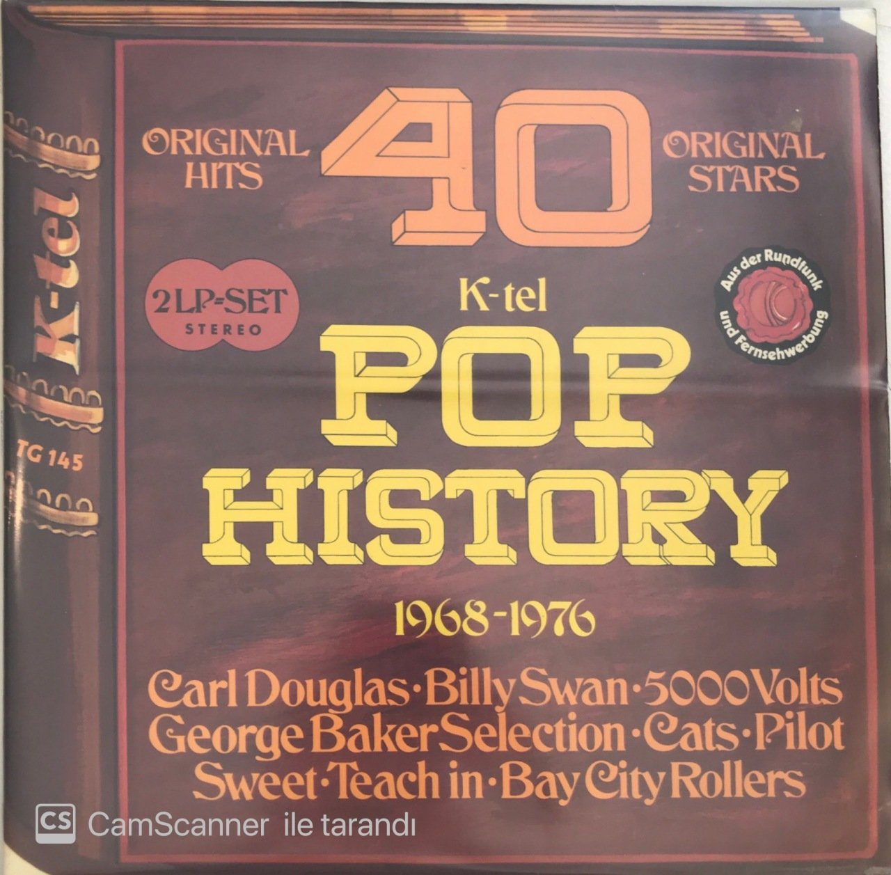 Pop History 40 Original Stars Double LP