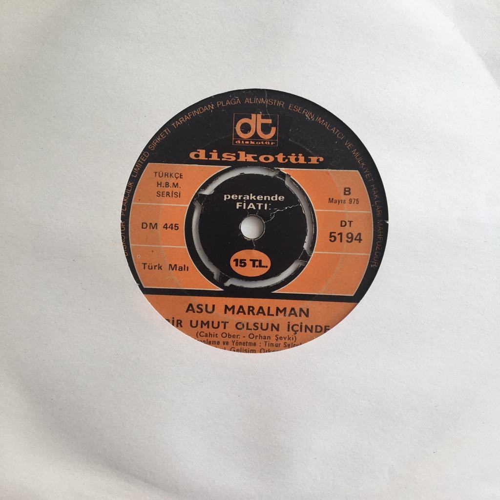 Asu Maralman Bir Umut Olsun İçinde 45lik
