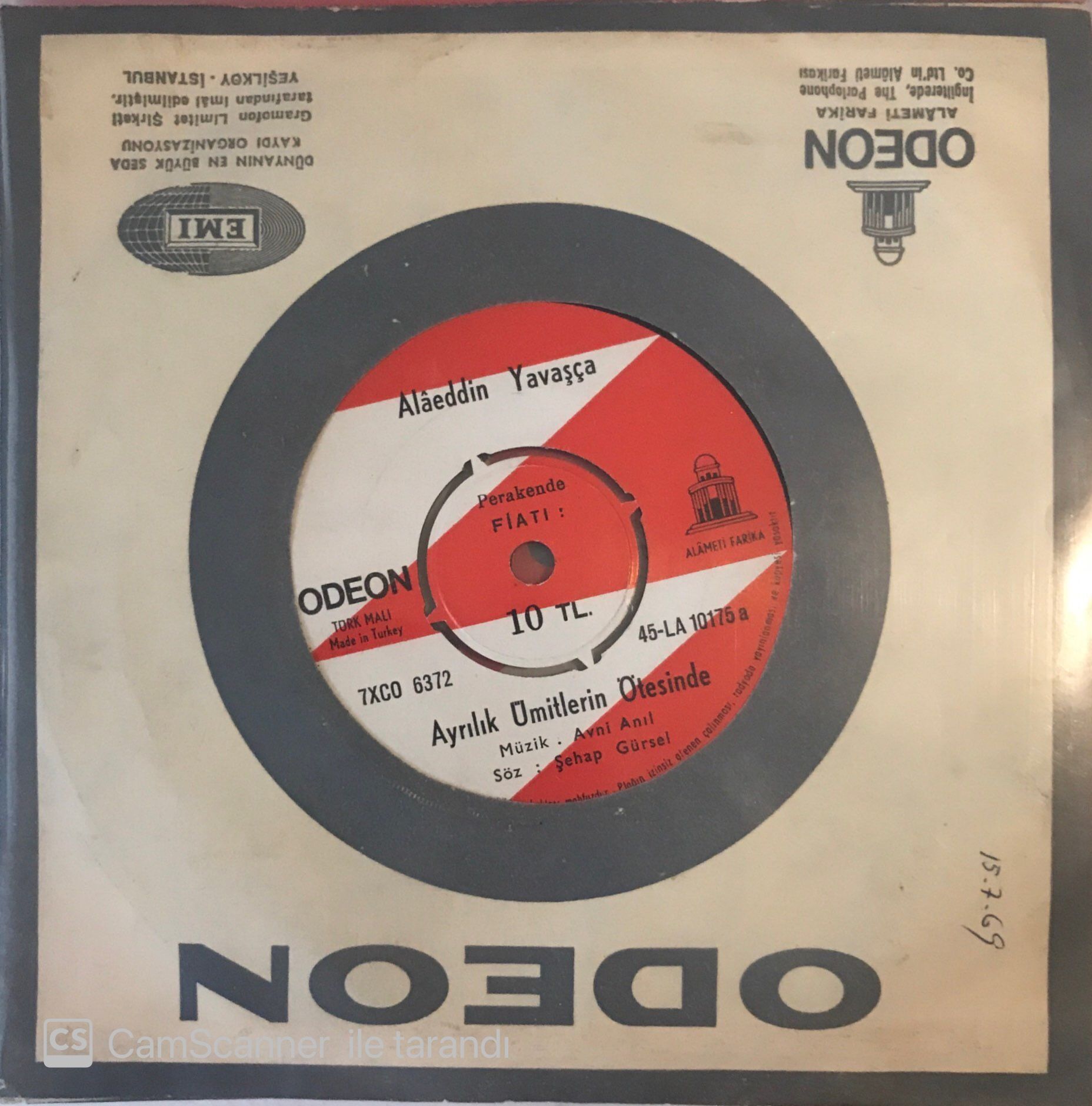 Alaeddin Yavaşça Ayrılık Ümitlerin Ötesinde 45lik