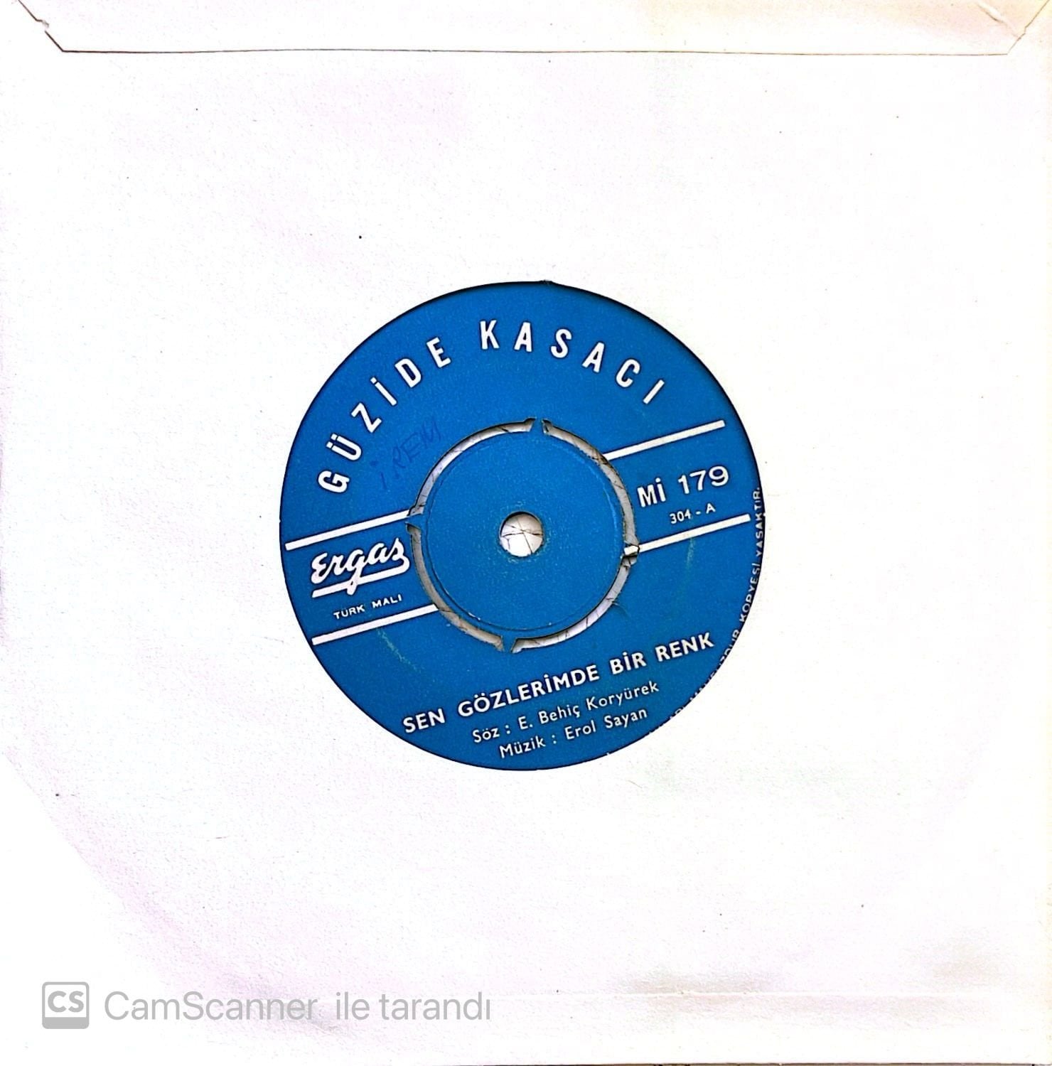 Güzide Kasacı - Sen Gözlerimde Bir Renk 45lik