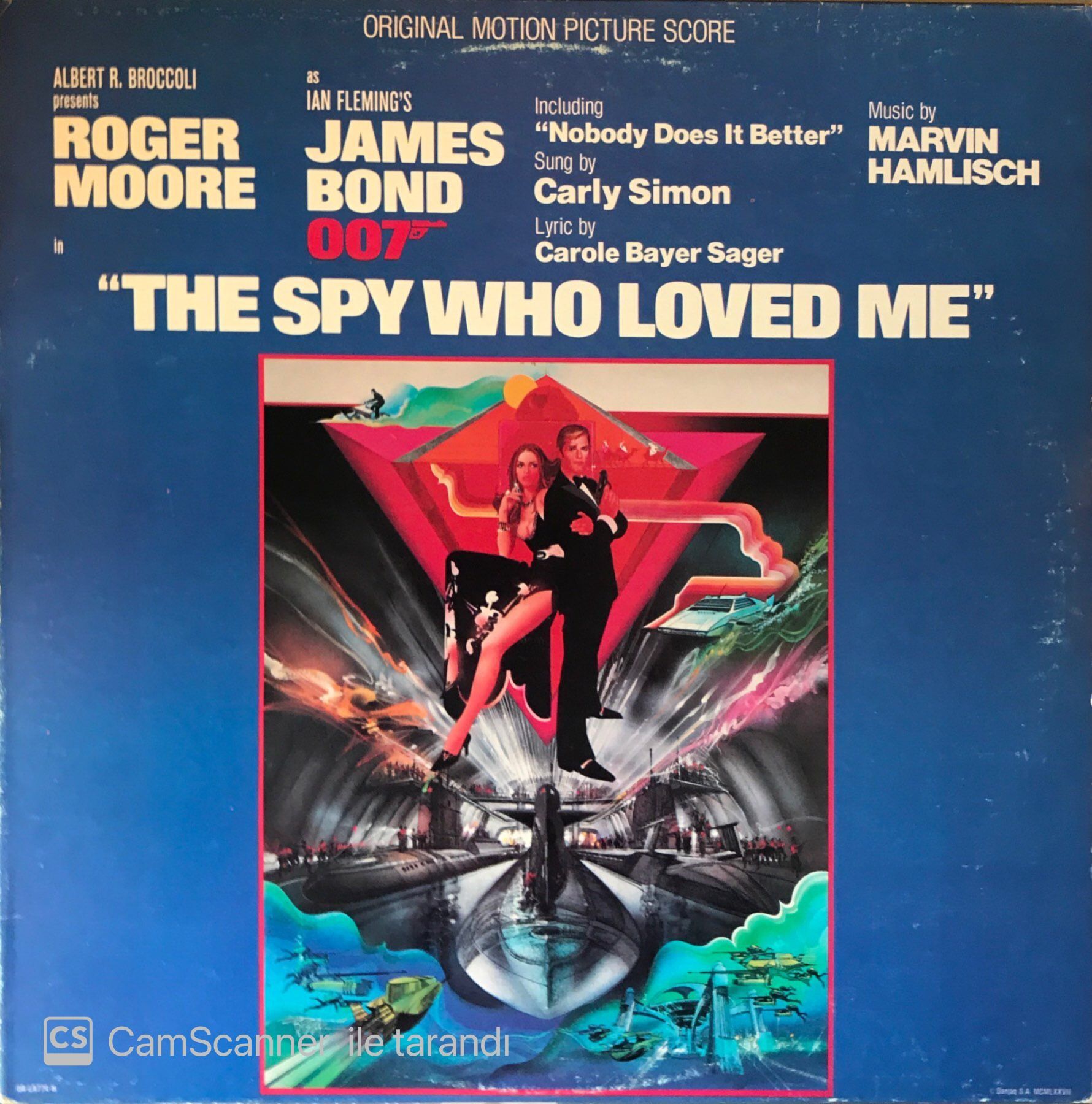 The Spy Who Loved Me Original Motion Picture Score Soundtrack LP