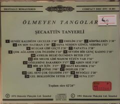 Şecaattin Tanyerli Ölmeyen Tangolar CD