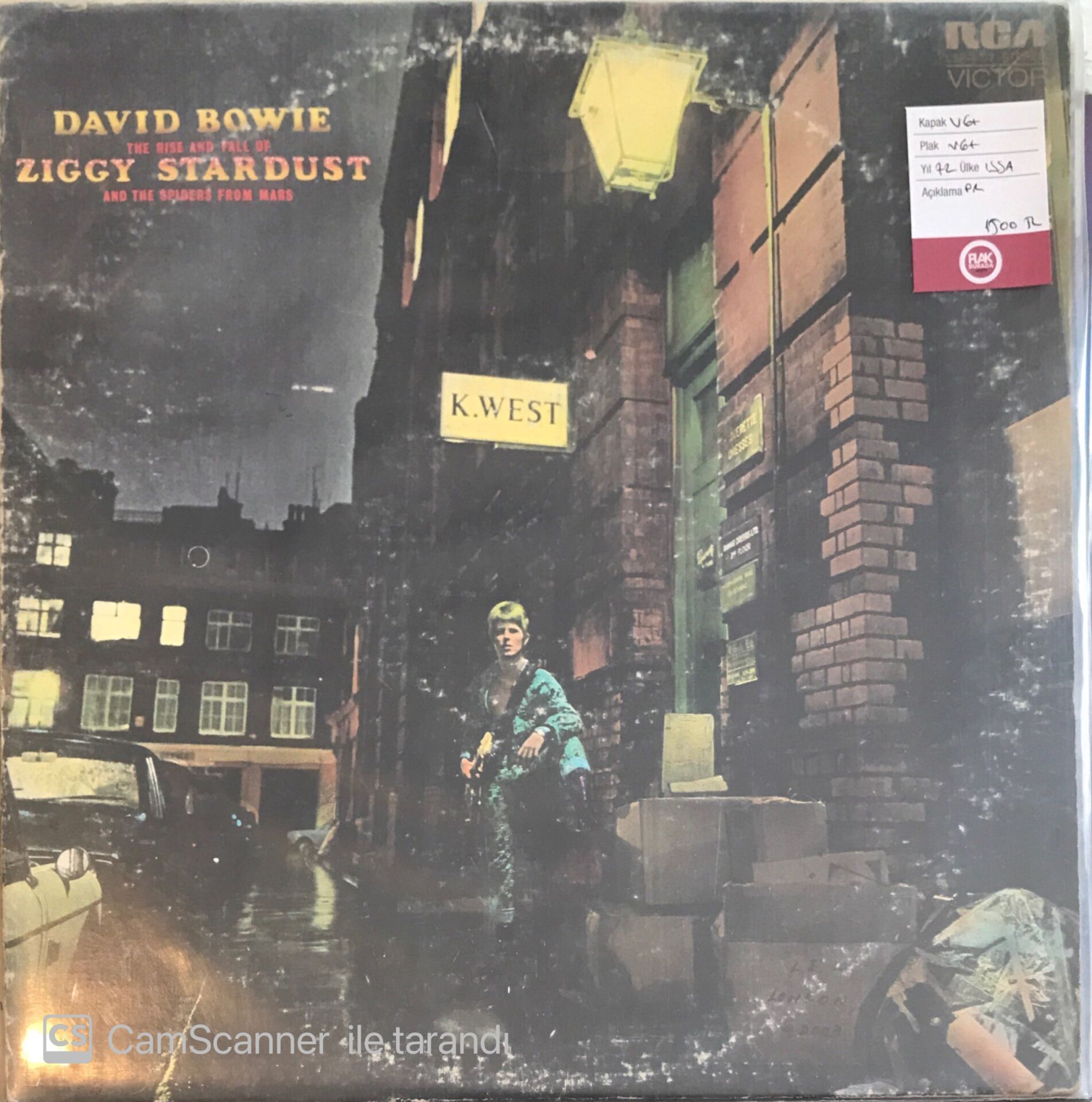 David Bowie – The Rise And Fall Of Ziggy Stardust And The Spiders From Mars LP