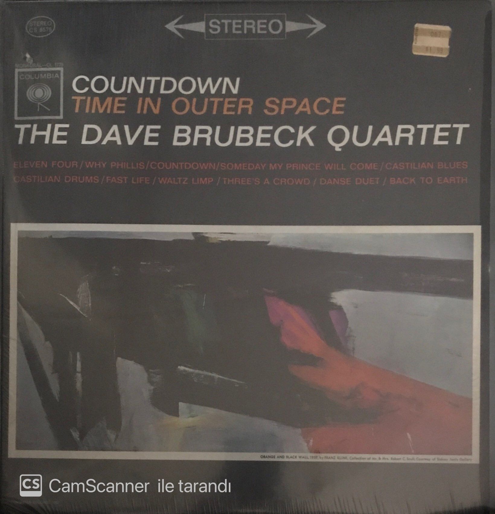 The Dave Brubeck Quartet Countdown Time In Outer Space LP