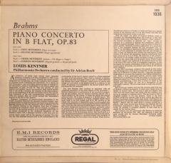 Louis Kentner, Philharmonia Orchestra Conducted By Sir Adrian Boult ‎ Brahms Piano Concerto No. 2