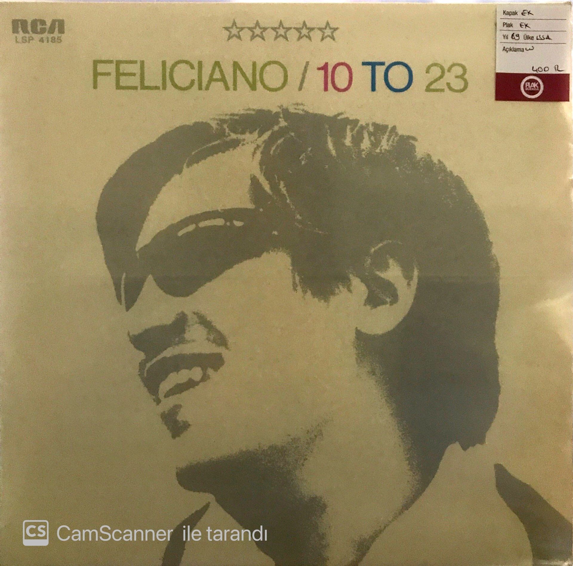 Jose Feliciano - Feliciano / 10 to 23  LP