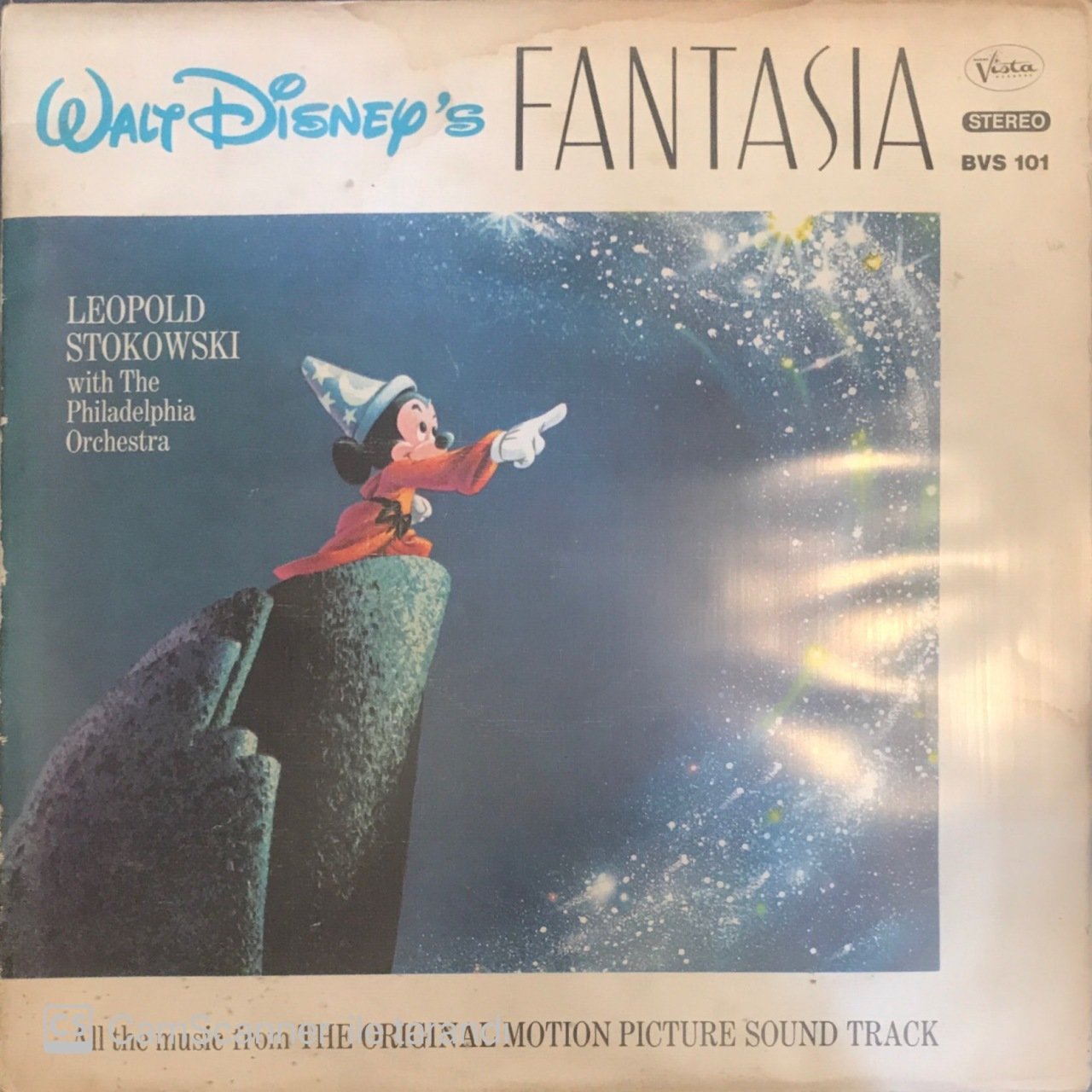 Walt Disnep's Fantasia Leopold Stokowski With The Philadelphia Orchestra Double LP