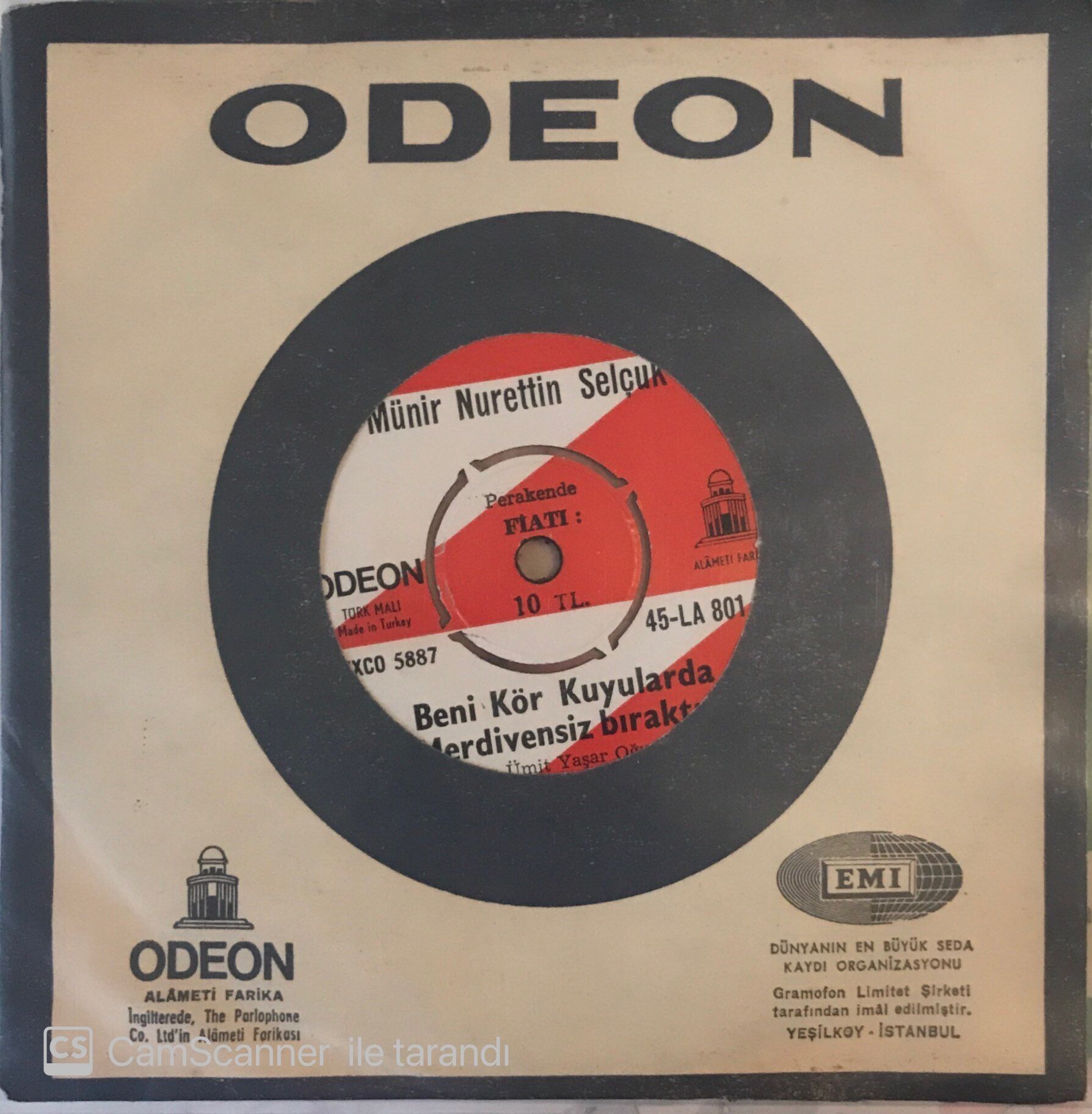 Münir Nurettin Selçuk Beni Kör Kuyularda 45lik