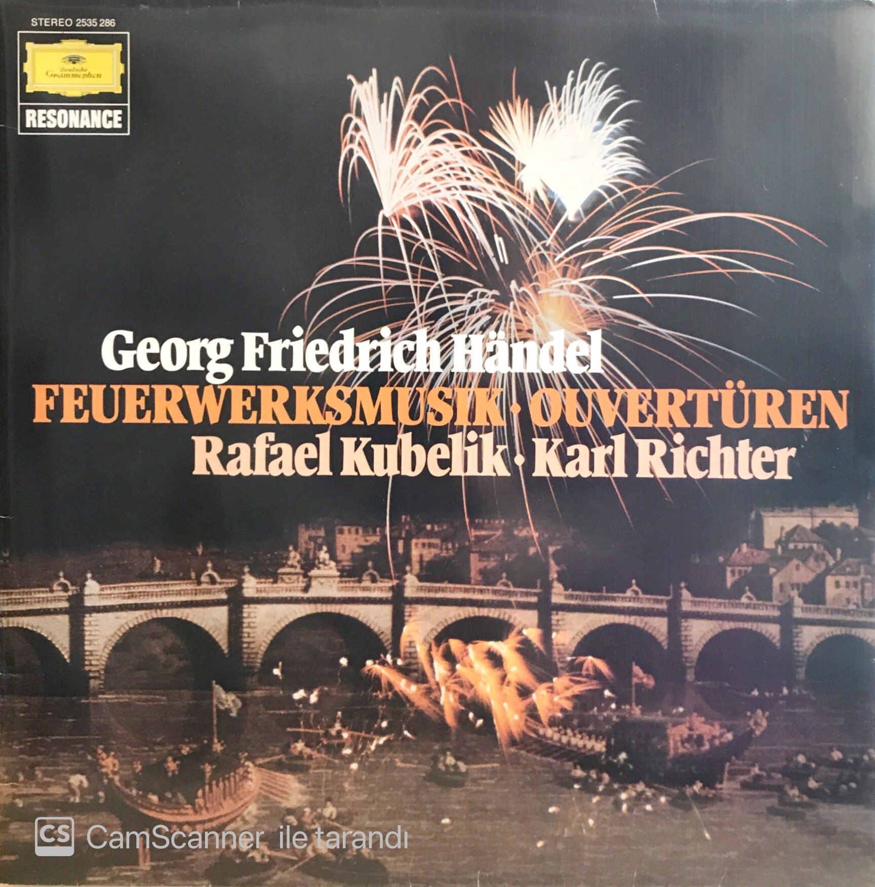 Handel / Feuerwerksmusk - Ouvertüren / Rafael Kubelik - Karl Richter LP