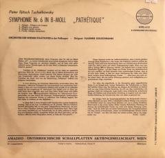 Peter Iljitsch Tschaikowky Symphonie Nr.6 In B-moll Pathetique LP