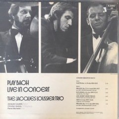 The Jacques Loussier Trio Play Bach Live In Concert LP