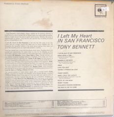 Tony Bennett I Left My Heart In San Francisco LP