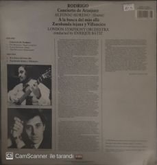 Rodrigo Concierto De Aranjuez Alfonso Moreno LP