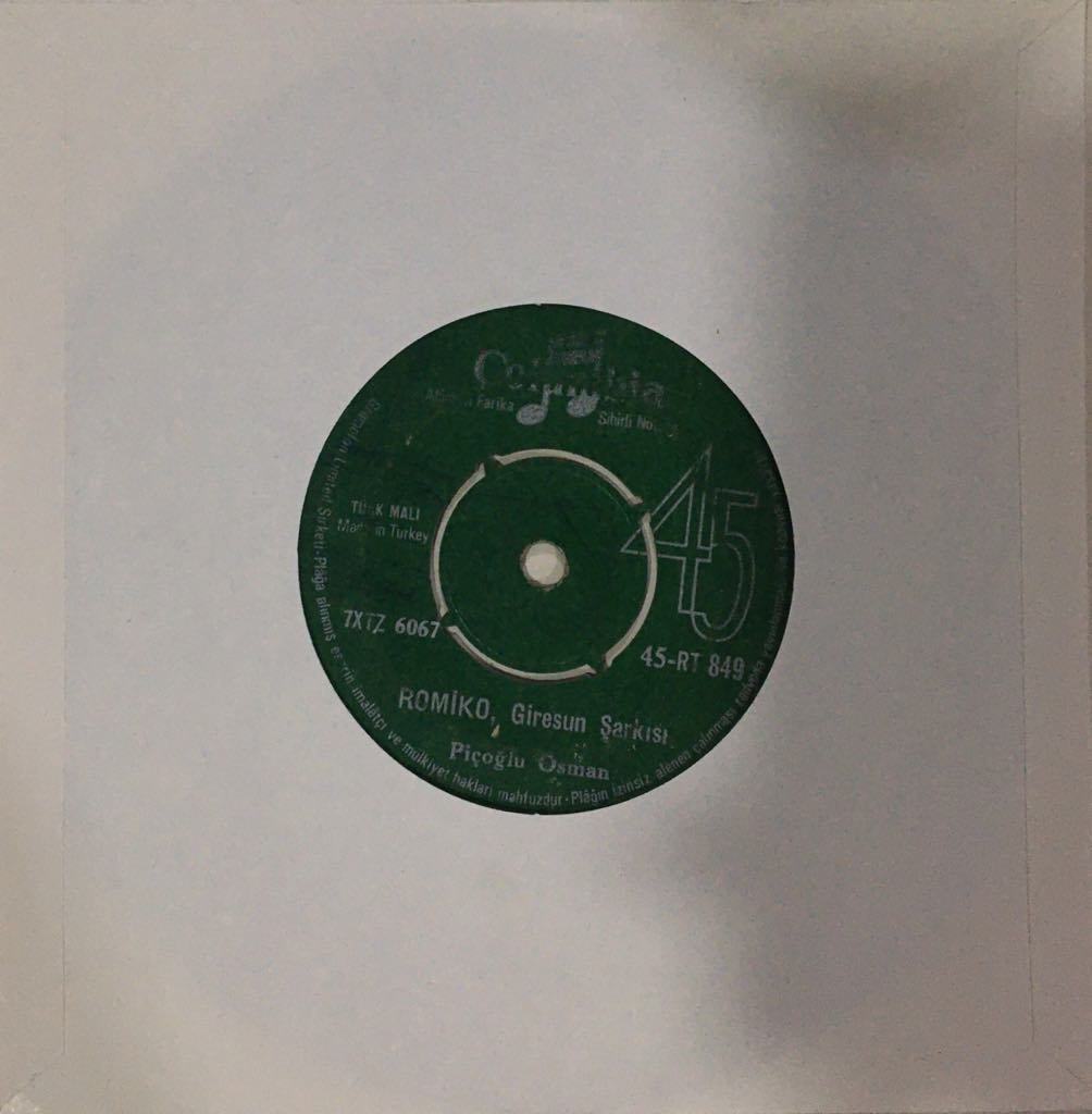 Piçoğlu Osman Tamzara Havası 45 lik