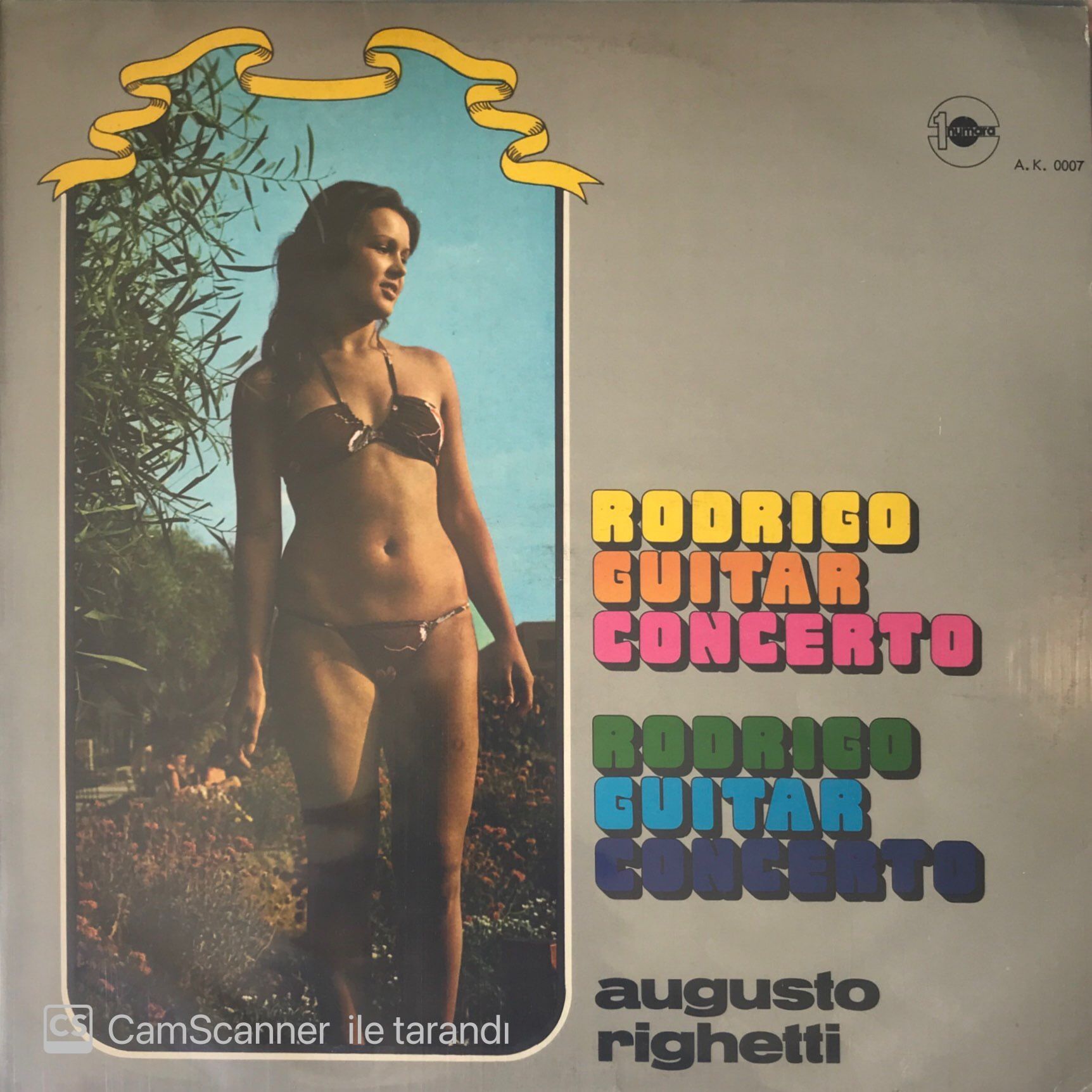 Rodrigo Guitar Concerto Augusto Righetti LP